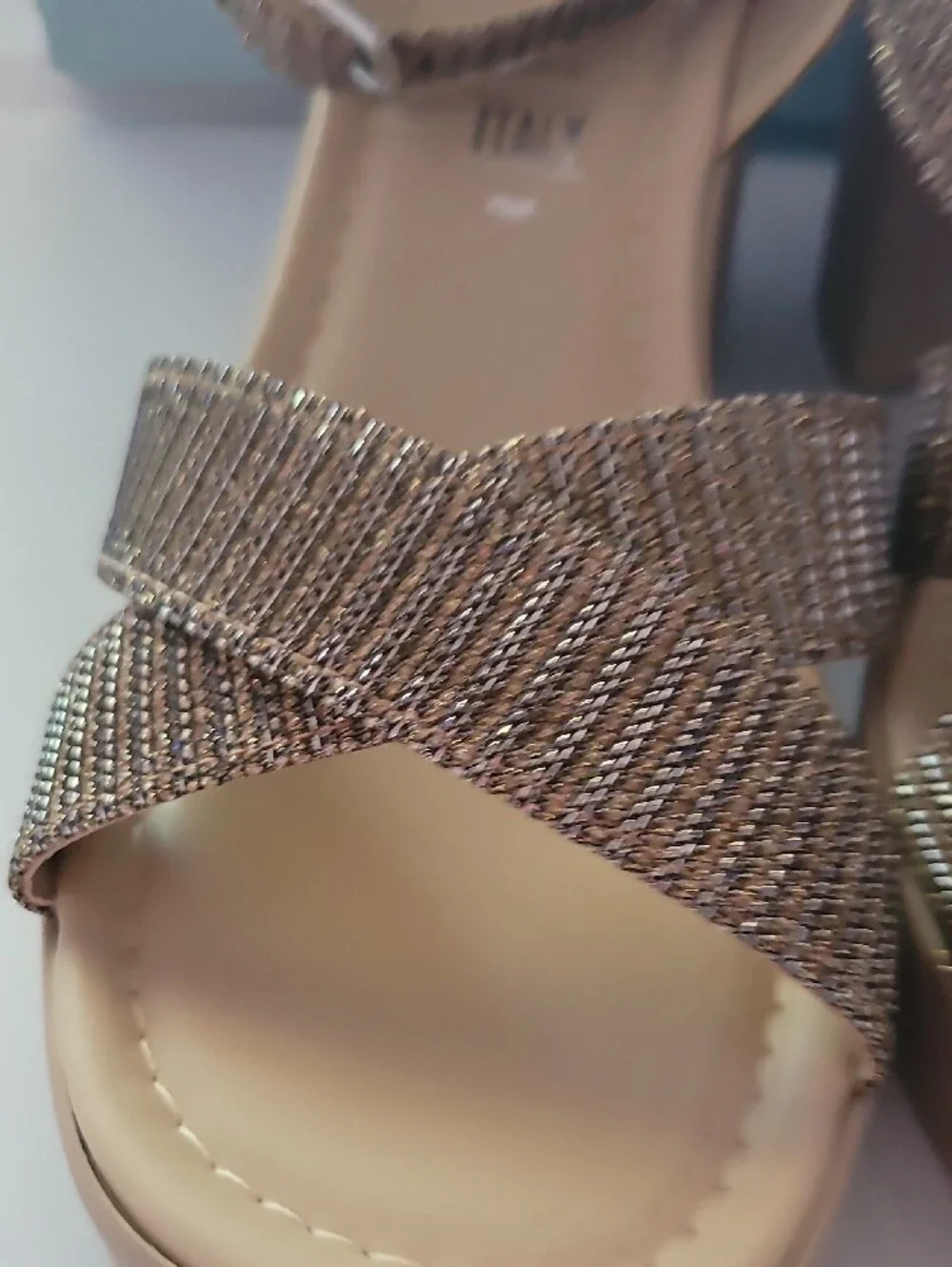 Seychelles Metallic Gold Crisscross Platform Sandals NEW  InTHEbox MADE IN ITALY